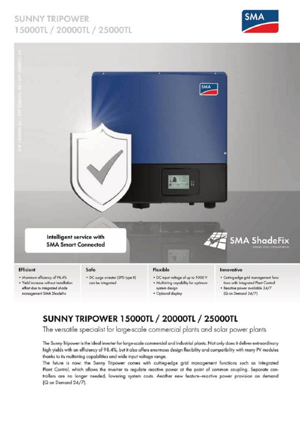 Biến tần SMA 25kW | Inverter SMA STP 25000TL-30 - Hình ảnh 2