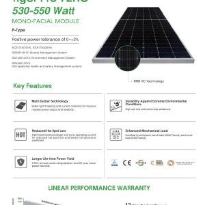 pin jinko solar 550w