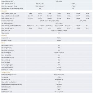 Datasheet Inverter Solis 25kW