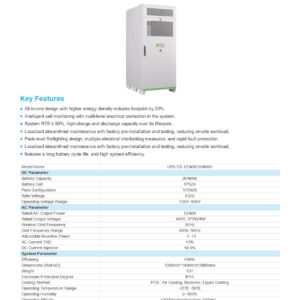 Datasheet CHINT ESS 261kWh