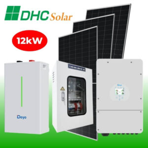 Lắp điện mặt trời có lưu trữ (Hybrid) 12kW 1 Pha