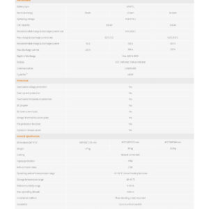 Datasheet pin lithium Solis IntelliHome-16kWh-OD