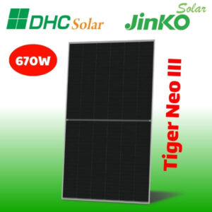 Tấm pin năng lượng mặt trời Jinko 670W Tiger Neo 3